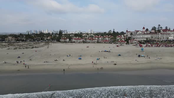 Aerial View of Coronado Island San Diego California USA