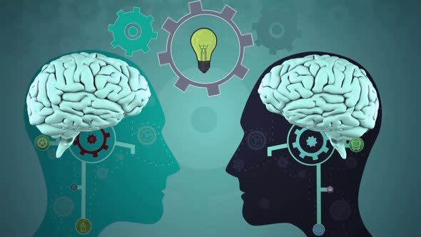 Animation of mechanism of a brain