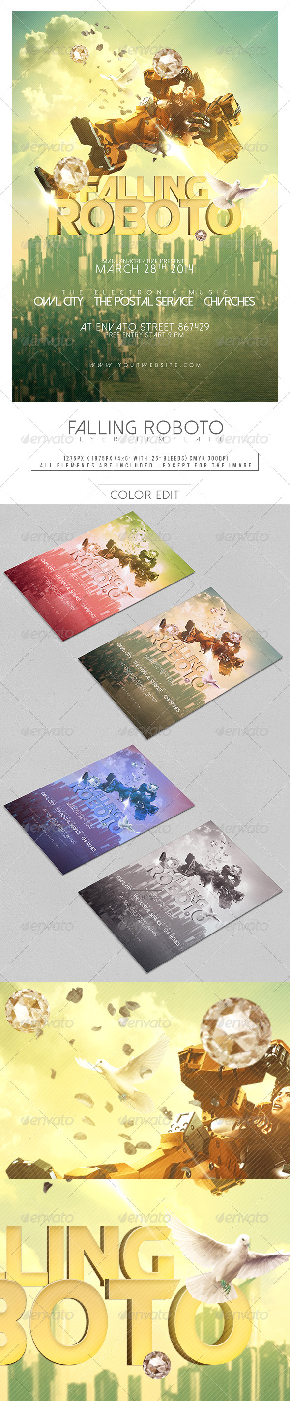Robots Flyer Templates from GraphicRiver