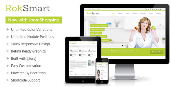 RokSmart - Responsive Multi-Purpose Joomla Theme