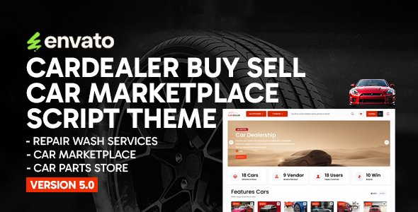 CarDealer – Buy Sell Car Marketplace Script Theme