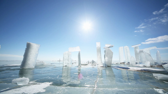 Panorama Towards an ice Block 