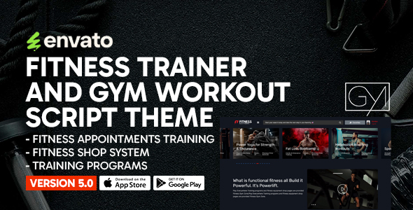 Fitness - Fitness Trainer and Gym Workout Script Theme