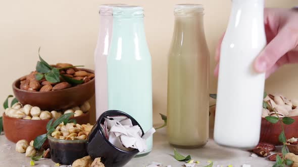 Alternative keto vegan nut milk