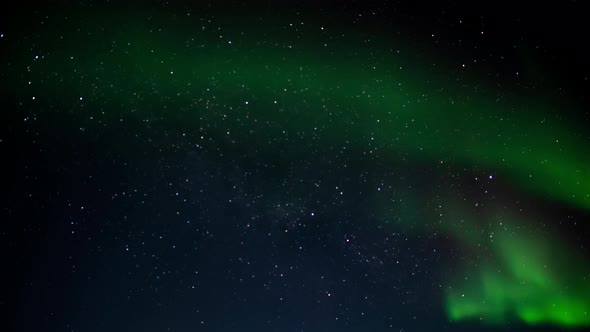 Aurora Borealis Out of Focus Text Backdrop