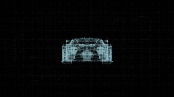 3D Bugatti Vision Hologram / HUD