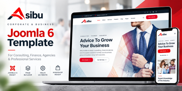 Asibu – Corporate & Business Joomla 6 Template