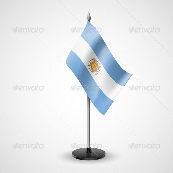 Table Flag of Argentina