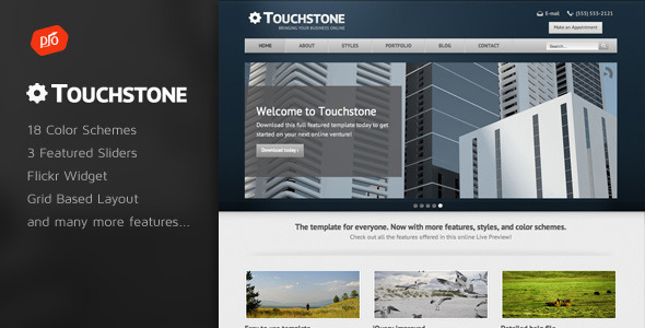 Touchstone - szablon korporacyjny i portfolio