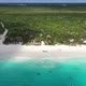 Aerial Panoramic View of a Tropical Beach in Tulum With Exclusive Tourist Resort - VideoHive Item for Sale