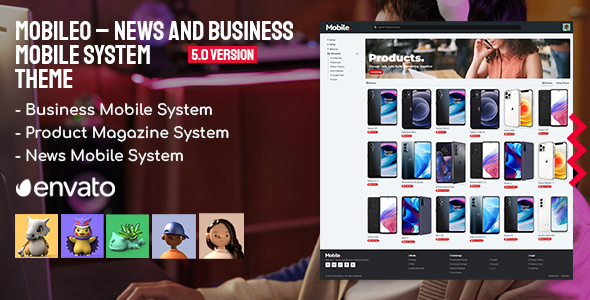 Mobileo – News and Business Mobile System Theme