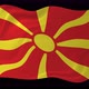 Flag Of North Macedonia Wavy National Flag Animation - VideoHive Item for Sale