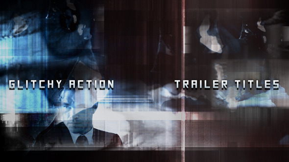 Glitchy Action Trailer Titles