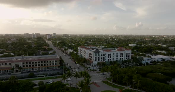 Aerial Footage East Palmetto Park Road Boca Raton Fl