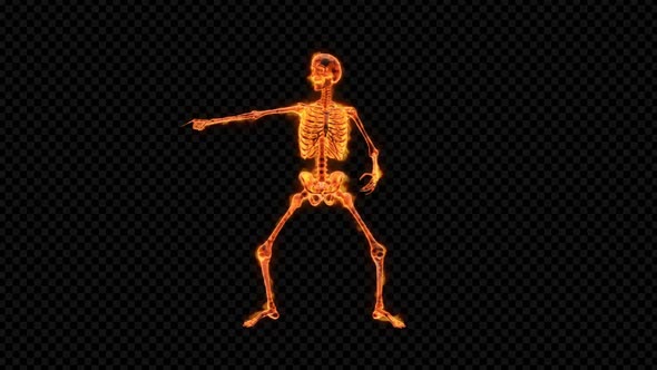 Fiery Skeleton Joke Dance