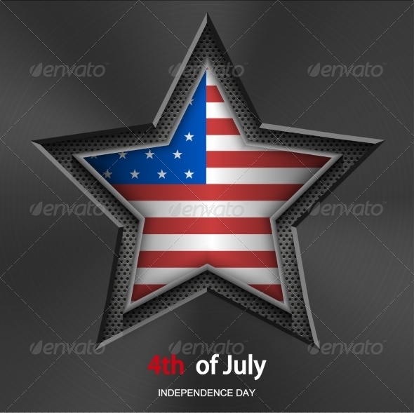 Vector 4th of july background. Independence Day