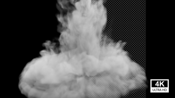 Soft White Smoke Falling 4K alt