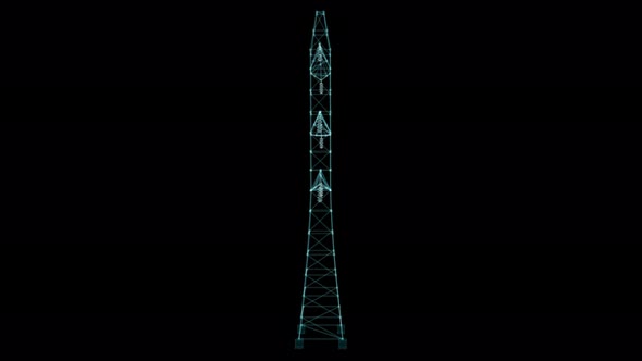High Voltage Electric Towers Hologram alt