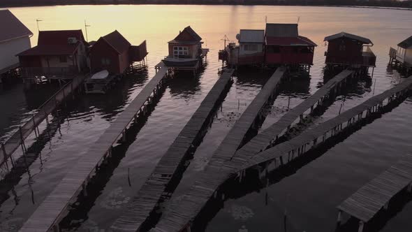 Floating Village Bokodi Hungary