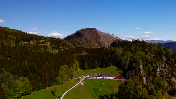 Beautiful view on the Hochsteinalm