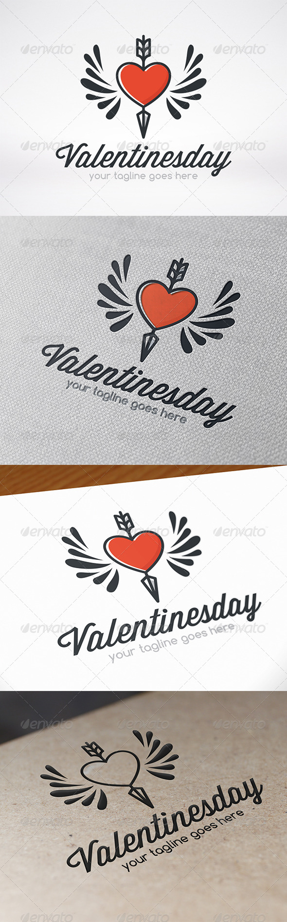 Valentines Day Logo Template