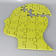 Jigsaw Puzzle Head - 3DOcean Item for Sale
