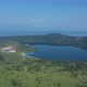 Flying Above Caldera of the Golovnin Volcano with Two Lakes on Kunashir Island. Russia. - VideoHive Item for Sale