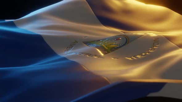 Nicaragua - Stylized Flag