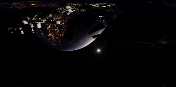 Timelapse ISS in Virtual Reality 360 Degree Video