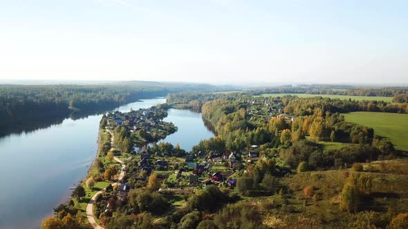 Zapadnaya Dvina River And Lushchyha Village  02