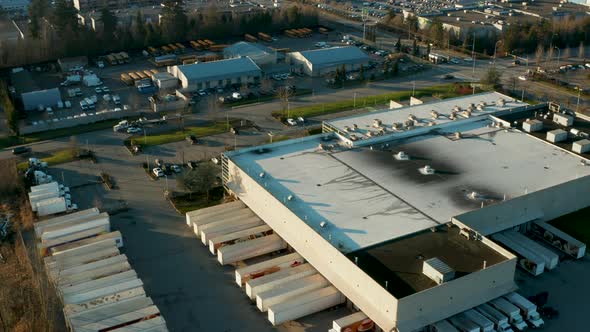 Aerial view of a distribution facility.