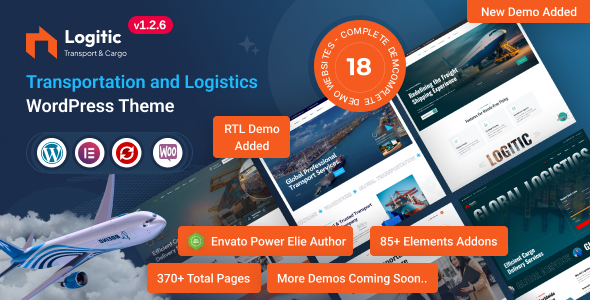 Logitic - Transportation & Logistics WordPress Theme
