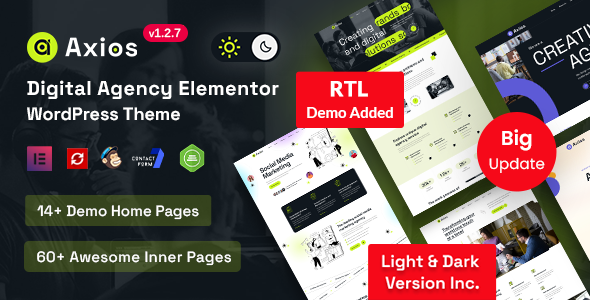 Axios - Digital Agency WordPress Theme