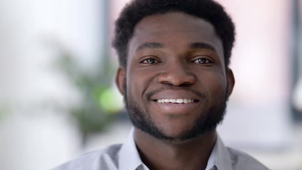 Portrait of Laughing African American Man 