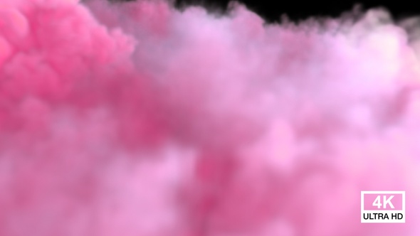 Pink Color Smoke Streaming And Spreading On The Floor V5 alt