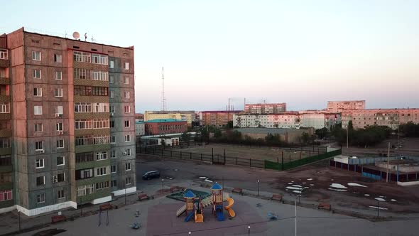 A Small Town on the Shore of the Balkhash Lake