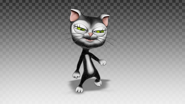 Cartoon Kitty Cat - Dance Hip Hop alt