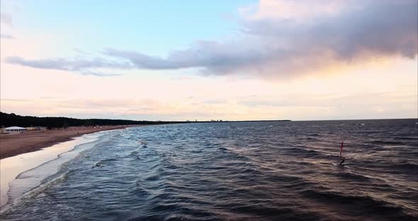 Sea Coast During a Storm