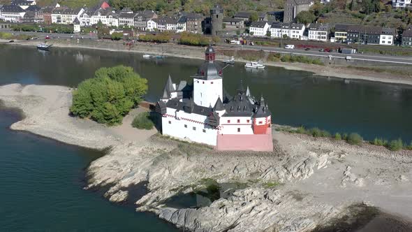 Unusual Abandoned Castle in the Rhine Valley in Germany