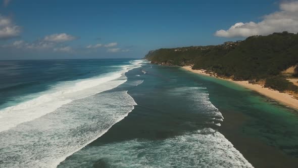 Aerial View Beautiful Beach. Bali,Indonesia