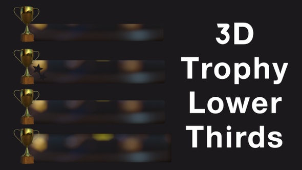 3D Trophy Lower Thirds alt