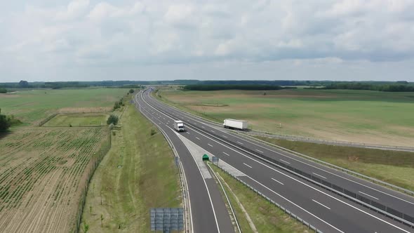 Moving Truck on a Motorway