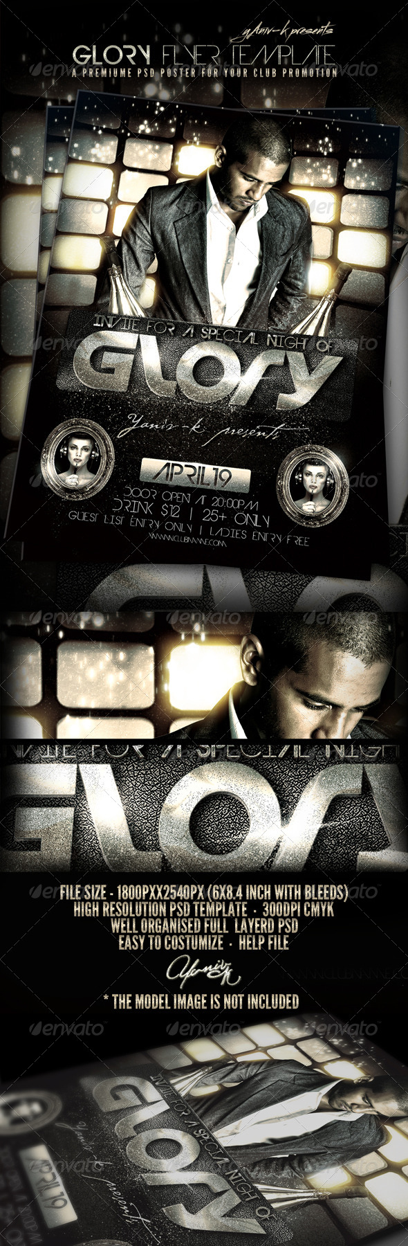 Glow Flyer Graphics Designs Templates From Graphicriver