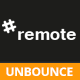 Remote | Unbounce Landing Page with Fullscreen Video Header - ThemeForest Item for Sale