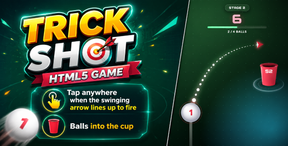 Trick Shot | Physics Shooting & Precision HTML5 Game