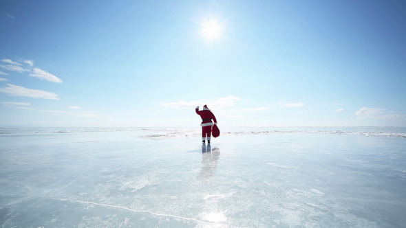 Santa Goes Into the Distance alt