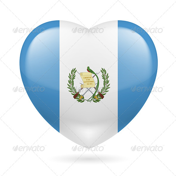 Heart Icon of Guatemala