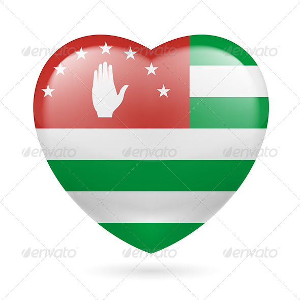 Heart Icon of Abkhazia