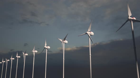 Antenna of an offshore wind farm