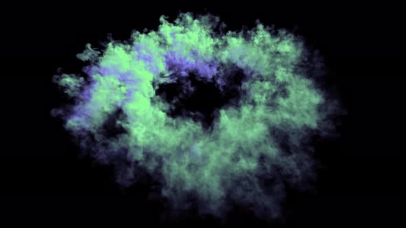 Shockwave Smoke Angle View Colorful